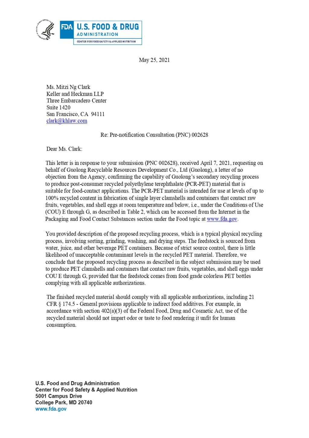 FDA PET SHEET (NOL)